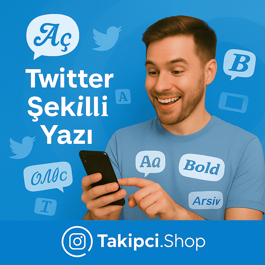 Twitter Şekilli Yazı Twitter Şekilli Yazı