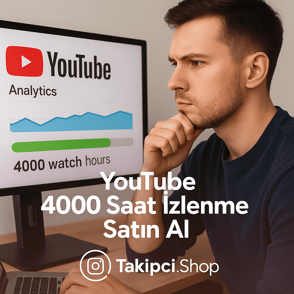 YouTube 4000 Saat İzlenme YouTube 4000 Saat İzlenme